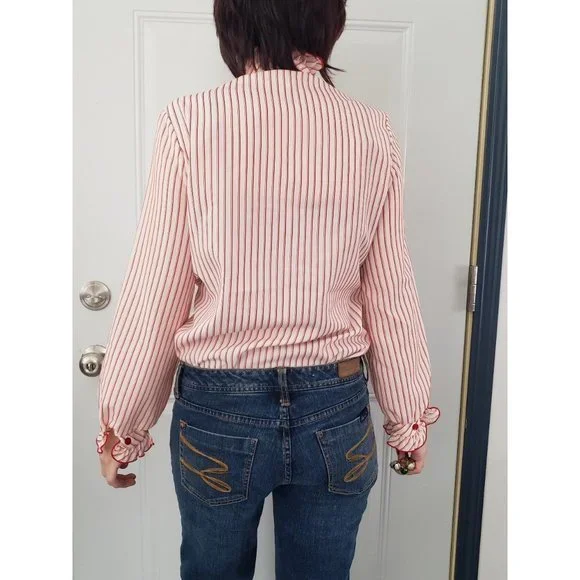 Vintage 70s Striped Button Down‎ - Picture 3 of 4